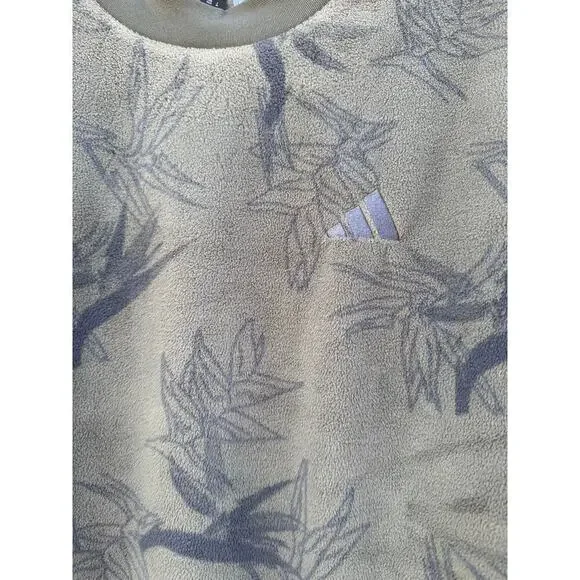 Adidas Oasis Crew Sweatshirt Olive Green Medium NWT - Picture 7 of 12